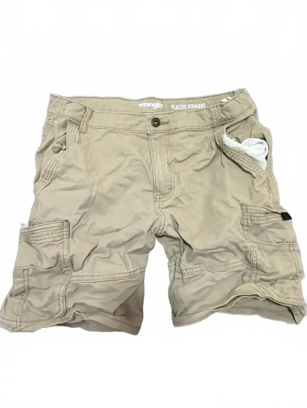 Wrangler Boys Classic Straight Cargo Shorts Size 16 Husky
